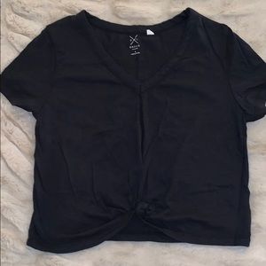 Pacsun Basics V-Neck Front Tie Top